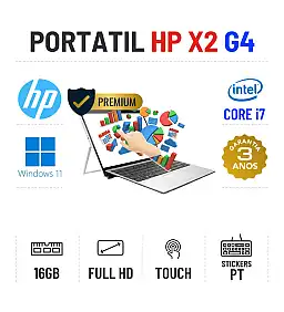 HP ELITE X2 G4 | 12.3" TOUCH FULLHD | I7-8565U | 16GB RAM | 240GB SSD