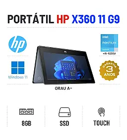 HP PRO X360 FORTIS 11 G9 | 11.6" TOUCH | N6000=I5-5200U | 8GB RAM | 240GB SSD