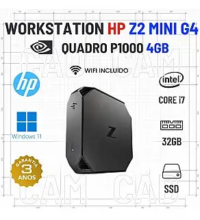 HP Z2 G4 MICRO/MINI | i7-8700 | 32GB RAM | 480GB SSD | QUADRO P1000 4GB