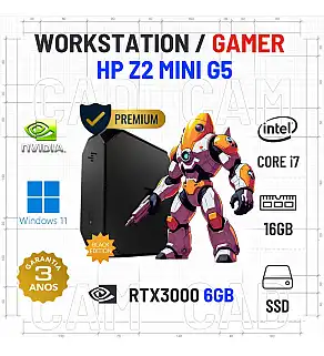 WORKSTATION/GAMER HP Z2 G5 MICRO/MINI | i7-10700K | 16GB RAM | 480GB SSD | RTX3000-6GB=RTX3050-6GB | OFERTA DE OFFICE 2021 WORKSTATION/GAMER HP Z2 G5 MICRO/MINI | i7-10700K | 16GB RAM | 480GB SSD | RTX3000-6GB=RTX3050-6GB | OFERTA DE OFFICE 2021
