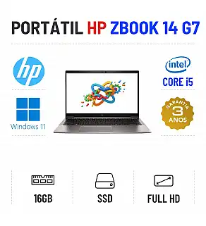HP ZBOOK FIREFLY 14 G7 | 14" FULLHD | i5-10310U | 16GB RAM | 240GB SSD | OFERTA DE OFFICE 2021