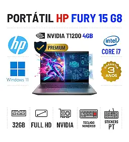 HP ZBOOK FURY 15 G8 | 15.6" FULLHD | i7-11800H | 32GB RAM | 480GB SSD | T1200 4GB = GTX 1650 4GB | TECLADO NUMÉRICO HP ZBOOK FURY 15 G8 | 15.6" FULLHD | i7-11800H | 32GB RAM | 480GB SSD | T1200 4GB = GTX 1650 4GB | TECLADO NUMÉRICO