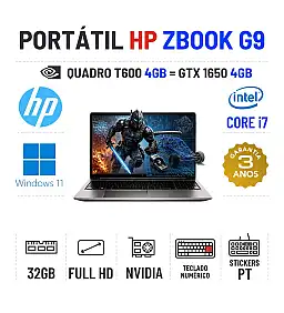 HP ZBOOK POWER G9 | 15.6" FULLHD | i7-12700H | 32GB RAM | 480GB SSD | QUADRO T600 4GB = GTX1650 4GB