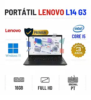 LENOVO THINKPAD L14 G3 | 14" FULLHD | i5-1245U | 16GB RAM | 240GB SSD LENOVO THINKPAD L14 G3 | 14" FULLHD | i5-1245U | 16GB RAM | 240GB SSD