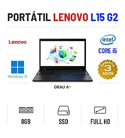 LENOVO THINKPAD L15 G2 | 15.6'' FULLHD | i5-1135G7 | 8GB RAM | 240GB SSD LENOVO THINKPAD L15 G2 | 15.6'' FULLHD | i5-1135G7 | 8GB RAM | 240GB SSD