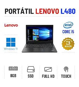 LENOVO THINKPAD L480 | 14'' TOUCH FULLHD | i5-8250u | 8GB RAM | 240GB SSD