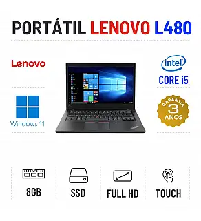 LENOVO THINKPAD L480 | 14'' TOUCH FULLHD | i5-8250u | 8GB RAM | 240GB SSD