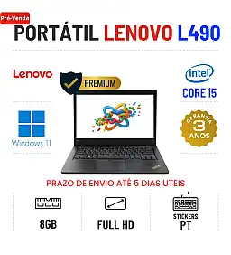 LENOVO THINKPAD L490 | 14'' FULLHD | i5-8365u | 8GB RAM | 240GB SSD