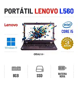 LENOVO THINKPAD L560 | 15.6" | i5-6200U | 8GB RAM | 240GB SSD | BATERIA NOVA