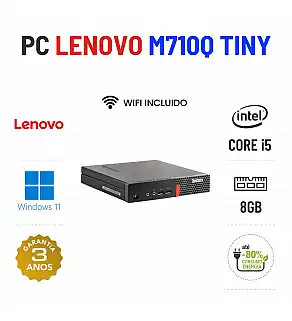 LENOVO THINKCENTRE M710Q MINI | i5-6500T | 8GB RAM | SSD | OFERTA DE OFFICE 2021 LENOVO THINKCENTRE M710Q MINI | i5-6500T | 8GB RAM | SSD | OFERTA DE OFFICE 2021