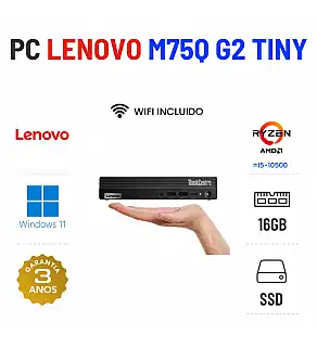 LENOVO THINKCENTRE M75Q G2 MINI | RYZEN 5 PRO = i5-10gen | 16GB RAM | 480GB SSD LENOVO THINKCENTRE M75Q G2 MINI | RYZEN 5 PRO = i5-10gen | 16GB RAM | 480GB SSD