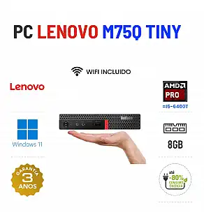 LENOVO THINKCENTRE M75Q MINI | ATHLON PRO =  i5-6400T | 8GB RAM | 480GB SSD | OFERTA DE OFFICE