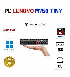 LENOVO THINKCENTRE M75Q MINI | ATHLON PRO =  i5-6400T | 8GB RAM | 480GB SSD | OFERTA DE OFFICE