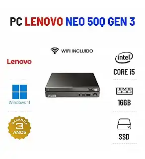 LENOVO THINKCENTRE NEO 50Q MINI | i5-13420H | 16GB RAM | 480GB SSD | NEW OPEN BOX | OFERTA DE OFFICE