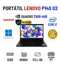 LENOVO THINKPAD P14S G2 | 14" FULLHD | i7-1165G7 | 32GB RAM | 480GB SSD | NVIDIA T500 4GB