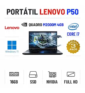 LENOVO P50 | 15.6" FULLHD | i7-6820HQ | 32GB RAM | 480GB SSD | QUADRO M2000M 4GB