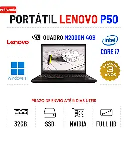 LENOVO P50 | 15.6" FULLHD | i7-6820HQ | 32GB RAM | 480GB SSD | QUADRO M2000M 4GB
