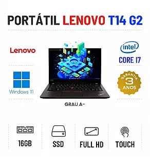LENOVO THINKPAD T14 G2 | 14" TOUCH FULLHD | i7-1185G7 | 16GB RAM | 240GB SSD