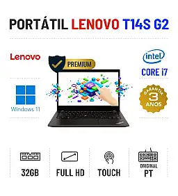LENOVO THINKPAD T14S G2 | 14" TOUCH FULLHD | I7-1185G7 | 32GB RAM | 480GB SSD