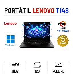 LENOVO THINKPAD T14S | 14" FULLHD | RYZEN 5 PRO 4650U=i5-10200H | 16GB RAM | 240GB SSD | RADEON VEGA 6