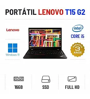 LENOVO THINKPAD T15 G2 | 15.6" FULLHD | i5-1135G7 | 16GB RAM | 480GB SSD 