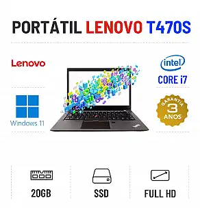 LENOVO THINKPAD T470s | 14.1'' FULLHD | i7-7600u | 20GB RAM | 480GB SSD
