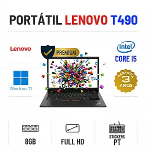 LENOVO THINKPAD T490 | 14.1'' FULLHD | i5-8265u | 8GB RAM | 240GB SSD