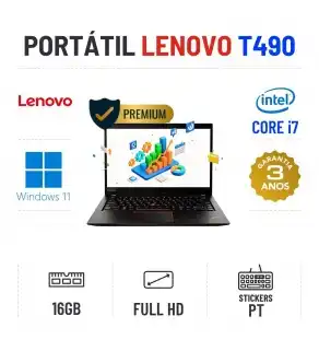 LENOVO THINKPAD T490 | 14.1'' FULLHD | I7-8665U | 16GB RAM | 240GB SSD LENOVO THINKPAD T490 | 14.1'' FULLHD | I7-8665U | 16GB RAM | 240GB SSD