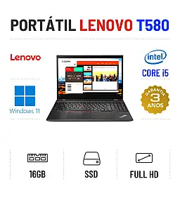 LENOVO THINKPAD T580 | 15.6" FULLHD | i5-8250U | 16GB RAM | 240GB SSD