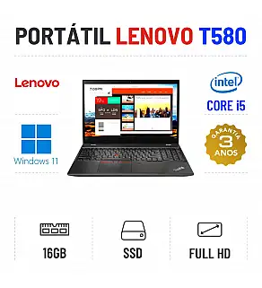 LENOVO THINKPAD T580 | 15.6" FULLHD | i5-8250U | 16GB RAM | 240GB SSD