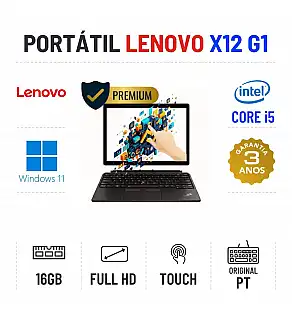 LENOVO THINKPAD X12 G1 | 12.3" TOUCH FULLHD | I5-1130G7 | 16GB RAM | 480GB SSD