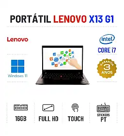 LENOVO THINKPAD X13 G1 | 13.3" TOUCH FULLHD | I7-10610U | 16GB RAM | 480GB SSD