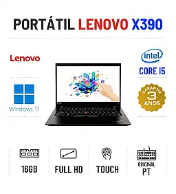 LENOVO THINKPAD X390 | 13.3" TOUCH FULLHD | I5-8365U | 16GB RAM | 240GB SSD