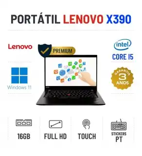LENOVO THINKPAD X390 | 13.3" TOUCH FULLHD | I5-8365U | 16GB RAM | 480GB SSD LENOVO THINKPAD X390 | 13.3" TOUCH FULLHD | I5-8365U | 16GB RAM | 480GB SSD