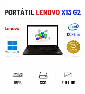 LENOVO THINKPAD X13 G2 | 13.3" FULLHD | I5-1135G7 | 16GB RAM | 480GB SSD
