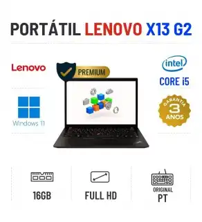 LENOVO THINKPAD X13 G2 | 13.3" FULLHD | I5-1145G7 | 16GB RAM | 480GB SSD LENOVO THINKPAD X13 G2 | 13.3" FULLHD | I5-1145G7 | 16GB RAM | 480GB SSD