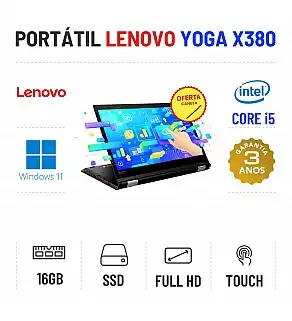LENOVO YOGA X380 | 13.3" TOUCH FULLHD | I5-8265U | 16GB RAM | 480GB SSD