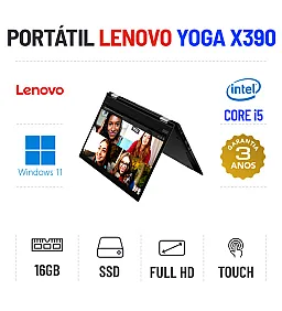 LENOVO YOGA X390 | 13.3" TOUCH FULLHD | I5-8365U | 16GB RAM | 480GB SSD