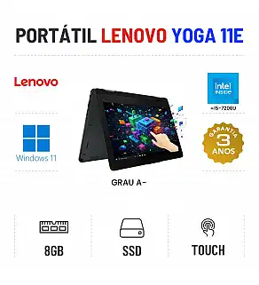 LENOVO YOGA 11E G6 | 11.6" TOUCH | INTEL M3-8100Y=I5-7200U | 8GB RAM | 240GB SSD