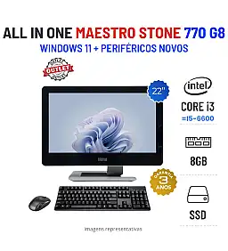 ALL-IN-ONE STONE MAESTRO 770 G8 | i3-8100 = I5-6600 | 8GB RAM | 480GB SSD