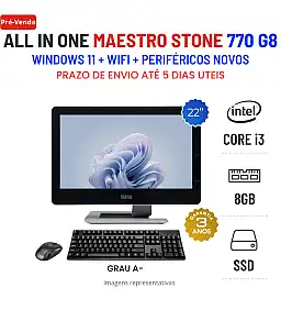 ALL-IN-ONE STONE MAESTRO 770 G8 | i3-8100 | 8GB RAM | 480GB SSD