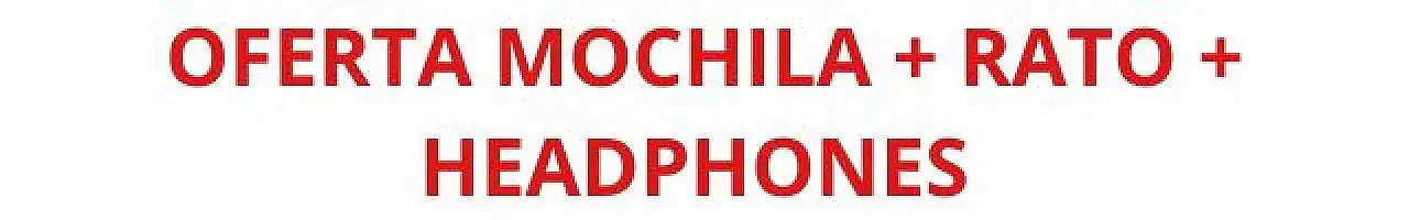 OFERTA MOCHILA + RATO + HEADPHONES 