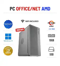 PC NOVO OFFICE/NET | RYZEN 3 = i5-7600 | 16GB RAM | 240GB SSD