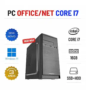 PC SEMI-NOVO OFFICE/NET | i7-7700T | 16GB RAM | SSD + HDD PC SEMI-NOVO OFFICE/NET | i7-7700T | 16GB RAM | SSD + HDD