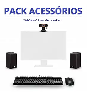 PACK ACESSÓRIOS TECLADO+RATO | COLUNAS | WEBCAM | PLACA WIFI USB