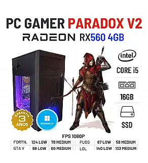 PC GAMER PARADOX V2 | RX560-4GB | I5-8500 | 16GB RAM | 240GB SSD PC GAMER PARADOX V2 | RX560-4GB | I5-8500 | 16GB RAM | 240GB SSD