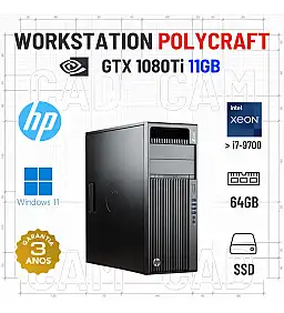 WORKSTATION POLYCRAFT HP Z440 | XEON SUPERIOR i7-9700 | 64GB RAM | 960GB SSD | GTX1080TI-11GB | OFERTA DE OFFICE 2021