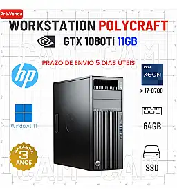 WORKSTATION POLYCRAFT HP Z440 | XEON SUPERIOR i7-9700 | 64GB RAM | 960GB SSD | GTX1080TI-11GB | OFERTA DE OFFICE 2021
