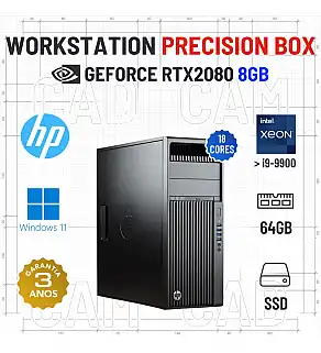 WORKSTATION PRECISION BOX HP Z440 | XEON 18 CORES SUPERIOR A i9-9900 | 64GB RAM | 960GB SSD | RTX2080-8GB | OFERTA DE OFFICE 2021