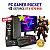 CONJUNTO GAMER ROCKET SEMI-NOVO | GTX1070-8GB SUPERIOR A RTX3050-8GB | XEON 16 CORES SUPERIOR i7-10700 | 16GB RAM | 960GB SSD COM MONITOR + ACESSORIOS
